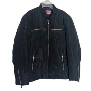 De-Niko Men's Quilted Puffer Jacket Size Medium Color Black